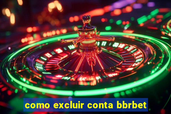 como excluir conta bbrbet